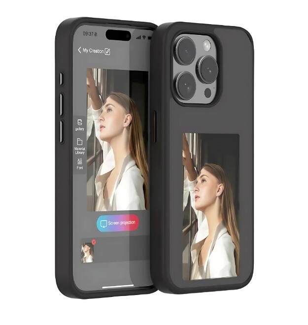 E-Ink Screen Phone Case for iPhone — No Charging Required
