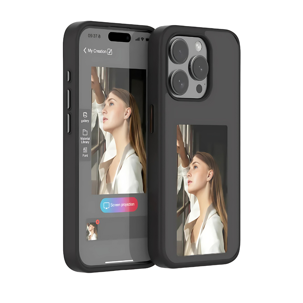 E-Ink Screen Phone Case for iPhone — No Charging Required